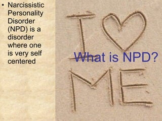 Narcissistic personality disorder | PPT