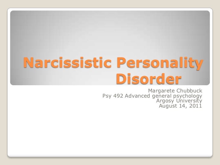 Case study of narcissistic personality disorder