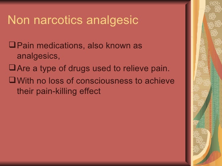 Is Naproxen A Non Narcotic