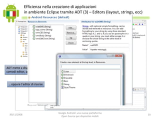 Google Android: una nuova piattaforma Open Source per dispositivi mobili