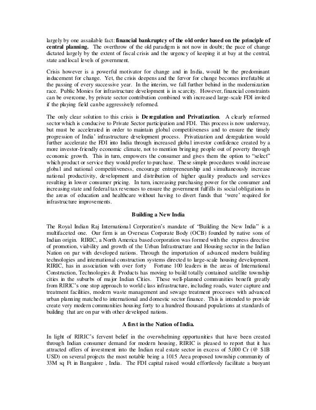 National Real Estate Development Council (NAREDCO) speech building a…