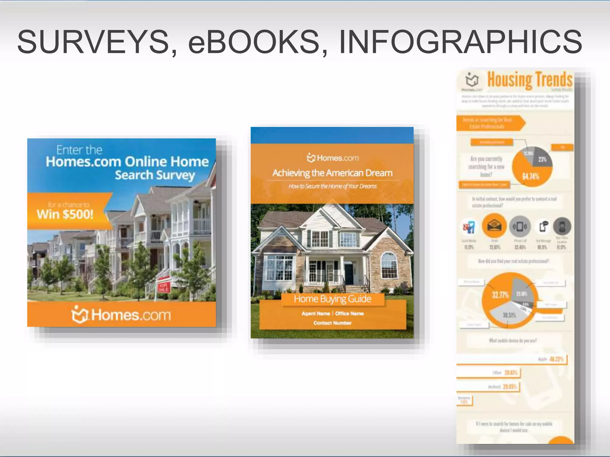SURVEYS, eBOOKS, INFOGRAPHICS
 
