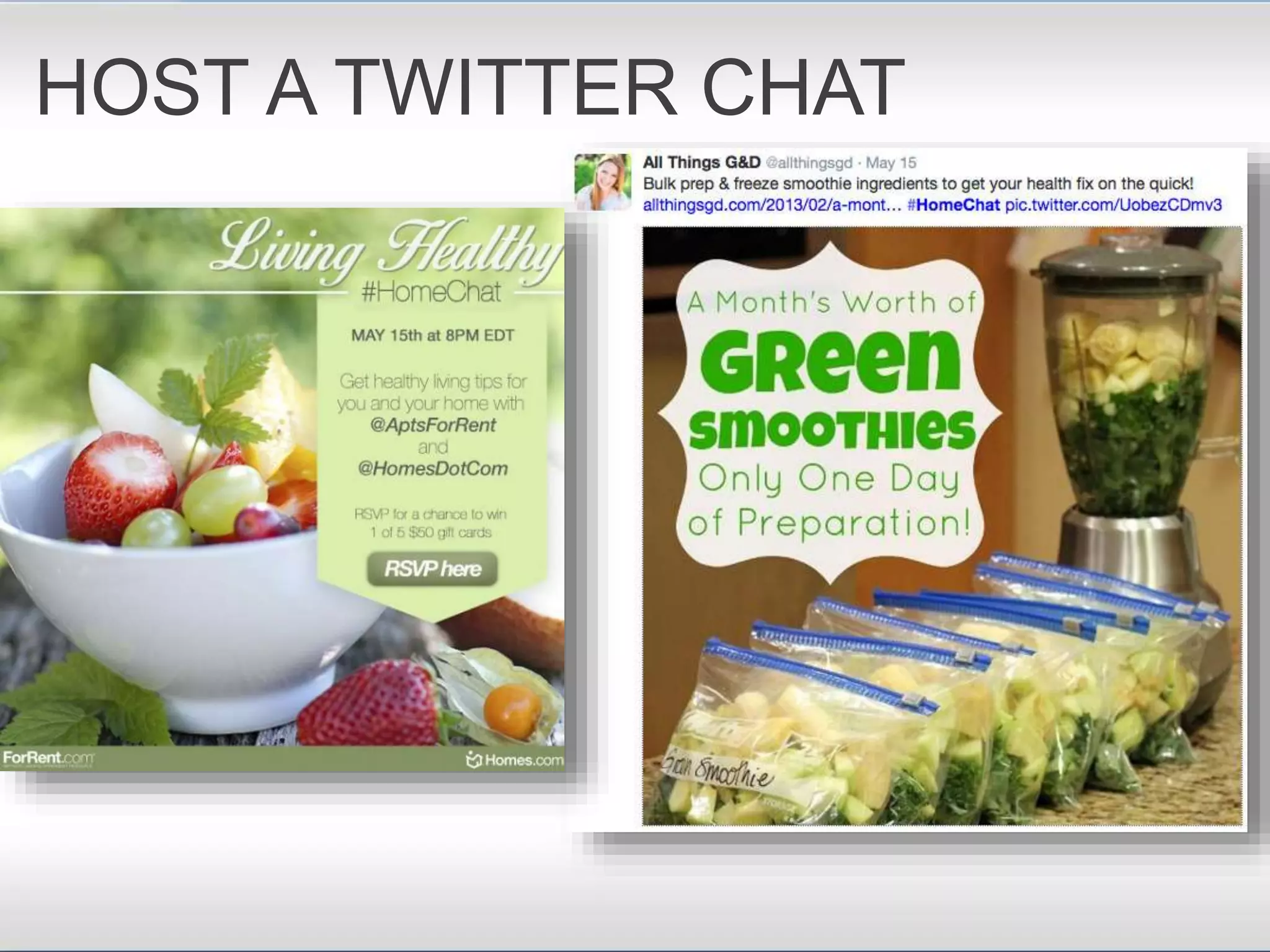HOST A TWITTER CHAT
 