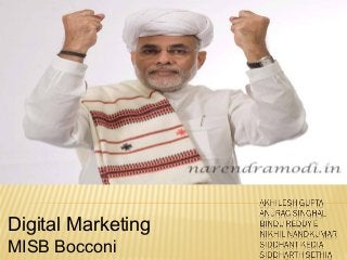 Digital Marketing
MISB Bocconi
 