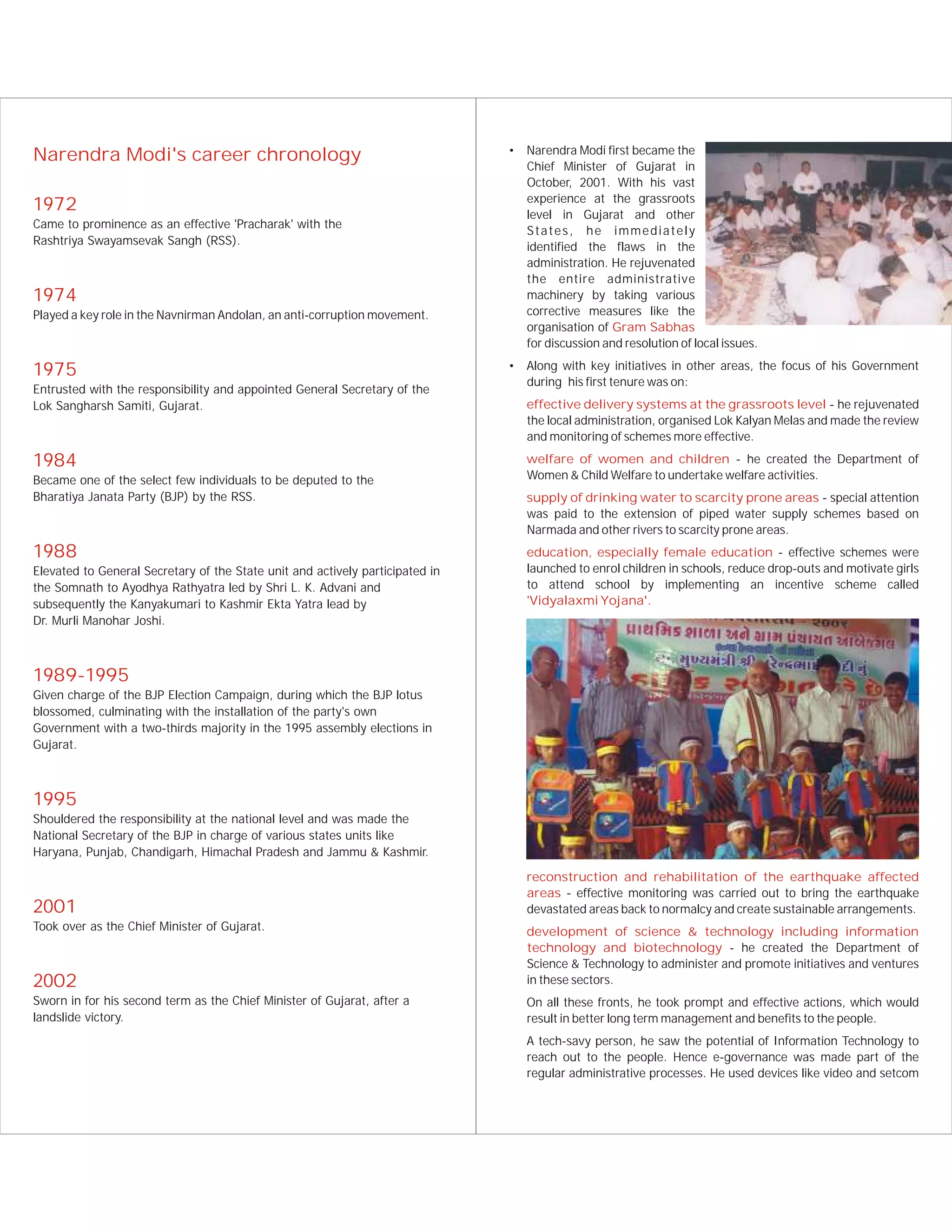 Narendra Modi Profile