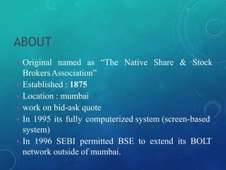 Bse and Nse | PPT