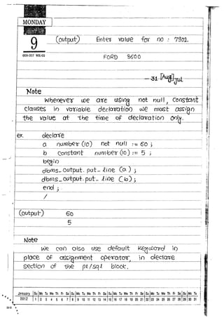 Naresh murali plsql material | PDF