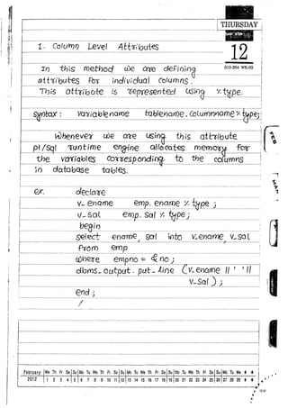 Naresh murali plsql material | PDF