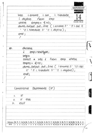 Naresh murali plsql material | PDF