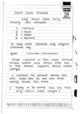 Naresh murali plsql material | PDF