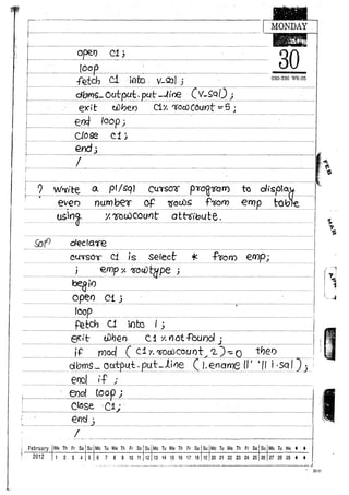 Naresh murali plsql material | PDF
