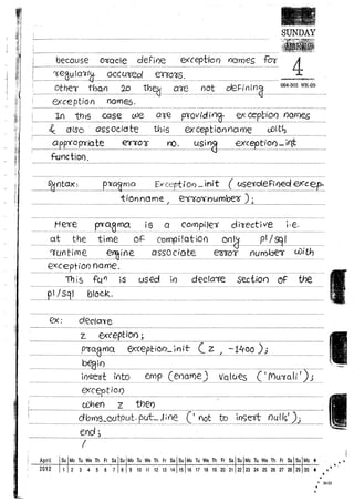 Naresh murali plsql material | PDF
