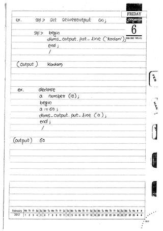 Naresh murali plsql material | PDF