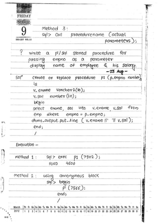 Naresh murali plsql material | PDF