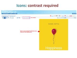 Icons: contrast required
 