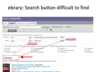 ebrary: Search button difficult to find
 