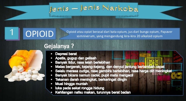  Jenis  Jenis Narkoba  dan Gejalanya