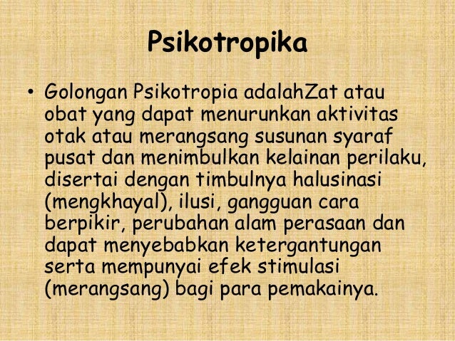 Narkoba dan obat terlarang