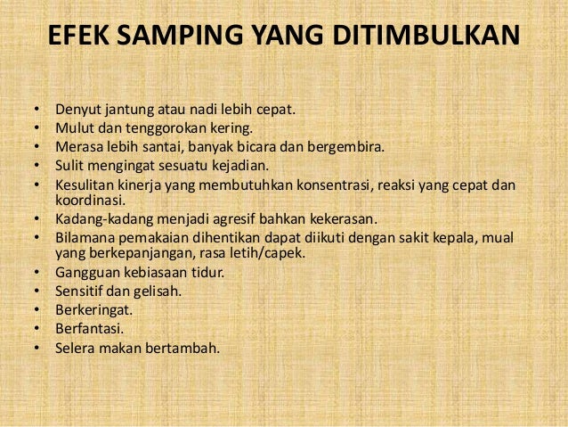 Narkoba dan obat terlarang