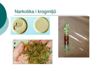 Narkotika i krogmiljö
 