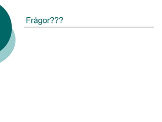 Frågor???
 
