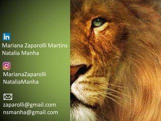 Mariana Zaparolli Martins
Natalia Manha
zaparolli@gmail.com
nsmanha@gmail.com
MarianaZaparolli
NataliaManha
 