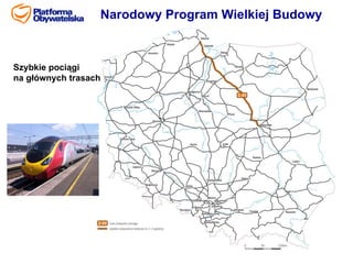 Narodowy Program Wielkiej Budowy



Szybkie pociągi
na głównych trasach