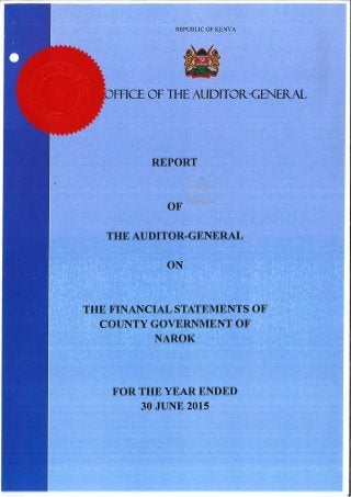 Narok County Audit Report 2014/2015