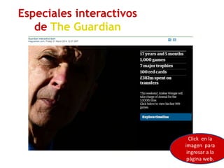 Especiales interactivos
de The Guardian
Click en la
imagen para
ingresar a la
página web.
 
