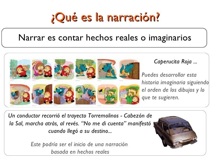 Resultado de imagen para "narración"