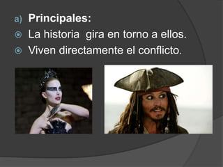 PersonajesSon los seresde ficción creados por el autor que participan en los acontecimientos de la historia.