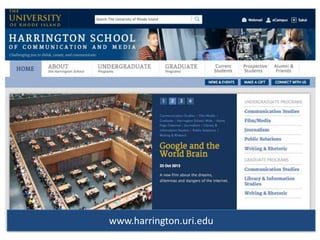 www.harrington.uri.edu
 