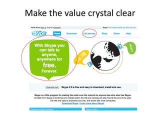 Make the value crystal clear
 