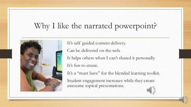 what is narrated powerpoint presentation
