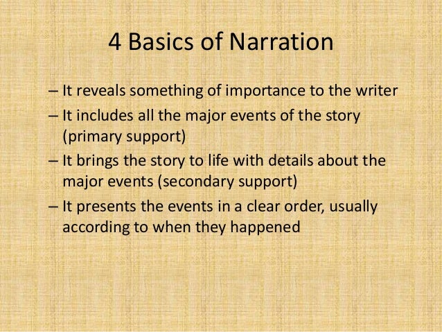 narration