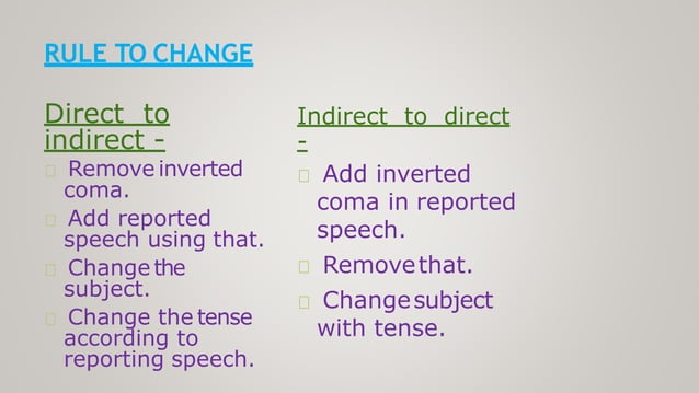 Direct and indirect speech/Narration | PPTX
