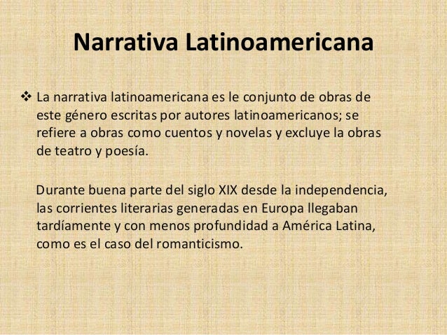 Narrativa latinoamericana