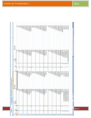 Enseñar con Tic Matemática 1 2013
v a n C a u w e n b e r g h e , N a n c y G i s e l Página7
 