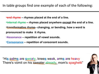 Transformative Rhyme Example Poetry | PPT
