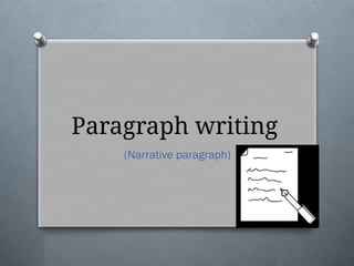 Narrative Paragraph Features narrative. what is narrative writing. types | PPTX