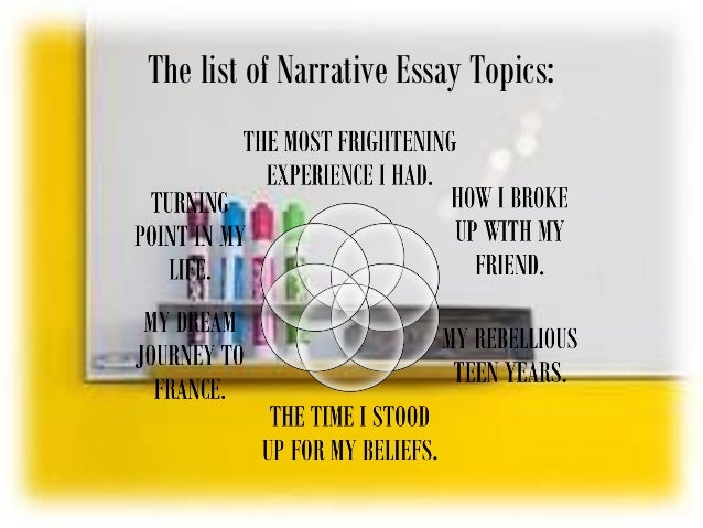 Narrative essay topics