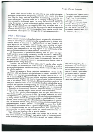 Narrative - Bordwell & Thompson