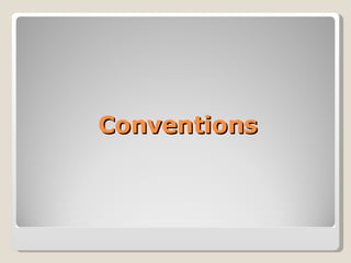 Conventions 