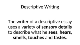 Comprehensive Guide to Narrative, Persuasive, Descriptive, and ...