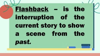 Flashback Example Media EVALUATE NARRATIVE-TECHNIQUES (In medias res, flashback and recount).pptx