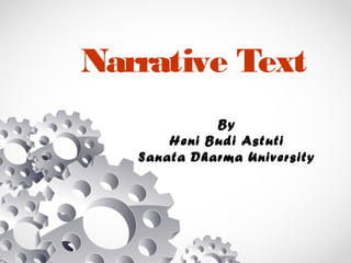 Narrative Text
By
Heni Budi Astuti
Sanata Dharma University
 