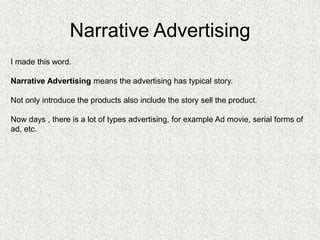Narrative advertising | PPTX