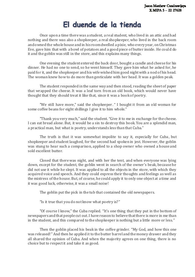 Analysis Of A Narrative Text