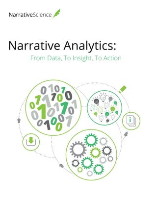 Narrative Analytics:
From Data, To Insight, To Action
 