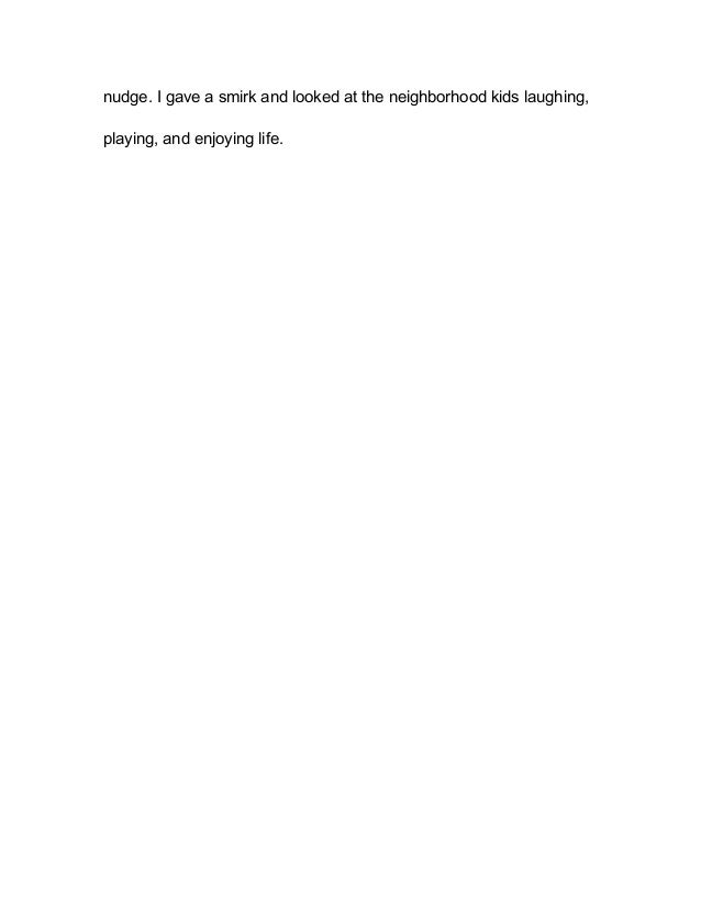 Narrative essay i knew it was my fault